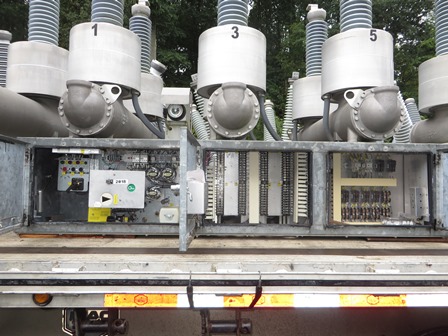 1600 Amp, ALSTOM, DT1-72.5 F1, 69 KV, 2002, 125 VDC CLOSE & TRIP, CRR4-5 MECH.