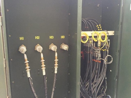 2500 KVA, Pri 4160Y/2400, Sec 480 D, GENERAL ELECTRIC, LIVE FRONT, RADIAL FEED