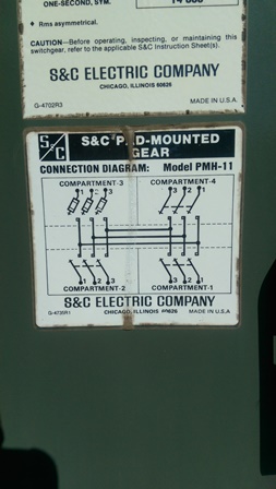 600 Amp, S & C, No. PMH-11, 14400 V., MINI-RUPTER SWITCH