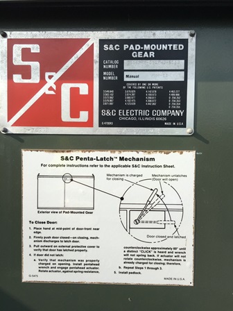 600 Amp, S & C, No. PMH-11, 14400 V., MINI-RUPTER SWITCH