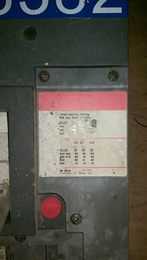 800 Amp, GENERAL ELECTRIC, SPECTRA RMS, 600 V., Cat. No. SKLA36AT0800: