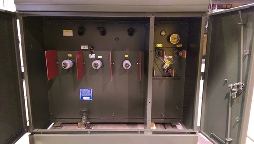 500 KVA, Pri 4160 D X 12470 D, Sec 208Y/120, WESTINGHOUSE, LIVE, RADIAL