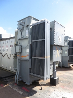 5000/5600 KVA, Pri 26400 D, Sec 4160Y/2400, SIEMENS-ALLIS, LV OIL SWITCH:1