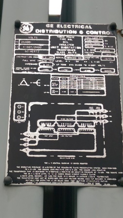 7500/10500 KVA, Pri 26400 D, Sec 4160Y/2402, GENERAL ELECTRIC, OIL SWITCH