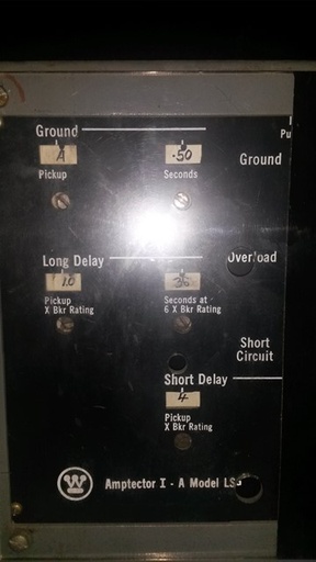 1600 Amp, WESTINGHOUSE, DS416, 480 V., M/O, D/O, 120 VAC SHUNT TRIP