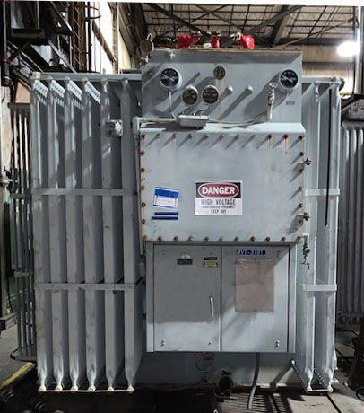 7500/10500 KVA, Pri 26400 D, Sec 4160Y/2400, GENERAL ELECTRIC, LOAD TAP CHANGING