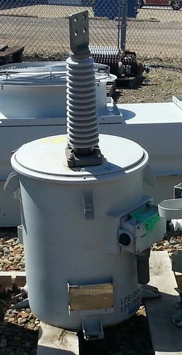 KUHLMAN HERMETICALLY SEALED VOLTAGE TRANSFORMER, PRI. 20125/34500 V, Sec. 115 V,