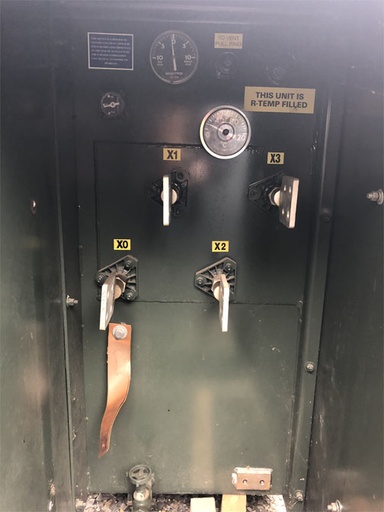 300 KVA, Pri 4160 D, Sec 208Y/120, GEC ALSTHOM, LIVE FRONT, RADIAL FEED, R-TEMP