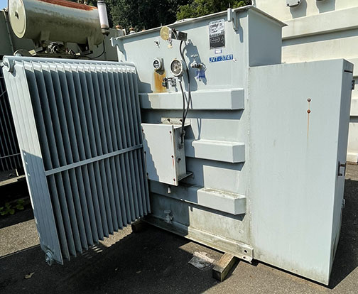 2500 KVA, Pri 12470 D, Sec 480Y/277, 2001, ALSTOM, SIDE X SIDE BUSHINGS:1