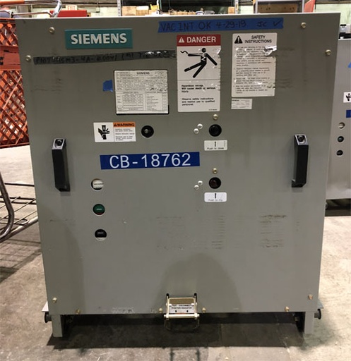 2000 Amp, SIEMENS, 05-GSMG-0063-2000-164, 4760 V., 2010, 125 VDC CL/TR/MOT