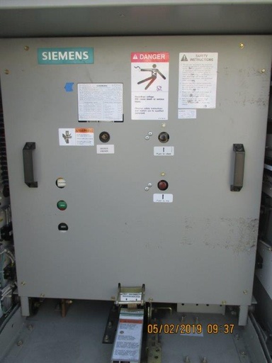 1200 Amp, SIEMENS, 05-GMSG-0063-1200-164, 4760 V., 2010, 125 VDC CL/TR/MOT
