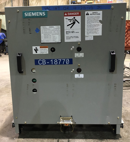 1200 Amp, SIEMENS, 05-GMSG-0063-1200-164, 4760 V., 2010, 125 VDC CL/TR/MOT