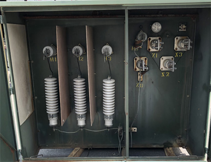 750 KVA, Pri 34500GRDY/19920, Sec 208Y/120, GENERAL ELECTRIC, LIVE/RADIAL:1