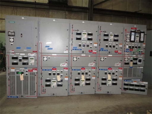 3000 Amp, SIEMENS, 5 KV, INDOOR SWITCHGEAR LINE-UP