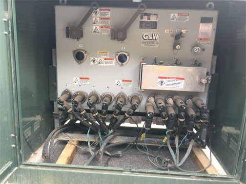 600 Amp, G & W, No. FPRAM33-376F-40PI, 15500 V., FUSED, 3-WAY GAS