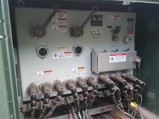 600 Amp, G & W, No. FPRAM33-376F-40PI, 15500 V., FUSED, 3-WAY GAS