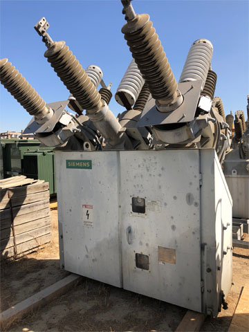 1200 Amp, SIEMENS, TYPE SP-72.5-40-1,72.5 KV, 1988, SF6, 125 VDC CLOSE & TRIP