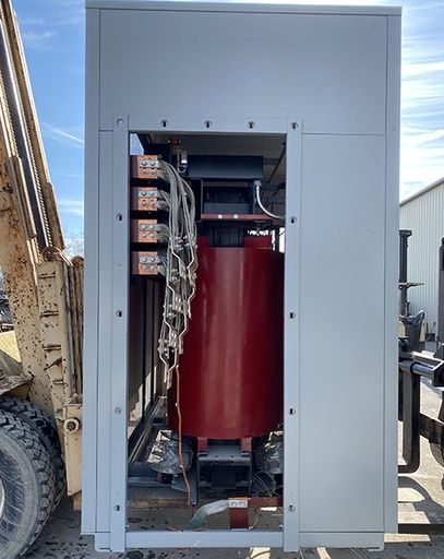 2500/3333 KVA, Pri 4160 D, Sec 480Y/277, 1997, GE, CAST COIL, COPPER, INDOOR:1