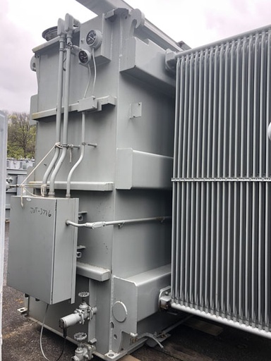 7500/10500 KVA, Pri 115000 D, Sec 4160Y/2400, GENERAL ELECTRIC, ALUMINUM