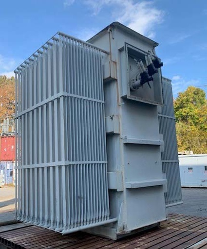 7500/9375 KVA, Pri 13800 D, Sec 4160Y/2400, GENERAL ELECTRIC, SILICONE, ALUMINUM
