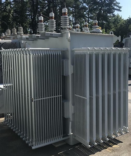 10000/14000 KVA, Pri 34500 D, Sec 13800Y/7970, ABB, ALUMINUM