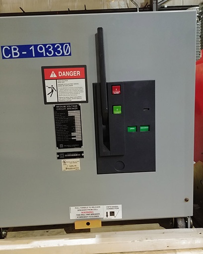 1200 Amp, SQUARE D, VR 75D3153N000 A, 4760 V, 2001, 120 VAC CLOSE, 125 VDC TRIP