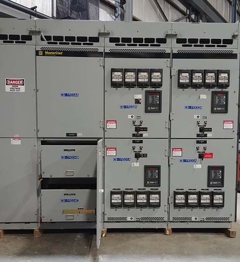 1200 Amp, SQUARE D, MASTERCLAD, 4760 V., SWITCHGEAR LINE-UP