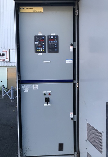 EATON, 4160 V., SWITCHGEAR LINE-UP CONSISTING OF 4 COLUMNS WITH 6 BREAKERS