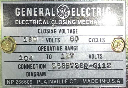 4000 Amp, GE, AKR-7F-100, 480 V., AIR CIRCUIT BREAKER