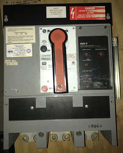 2000 Amp, GE, TP2020SS, 480 V., AIR CIRCUIT BREAKER