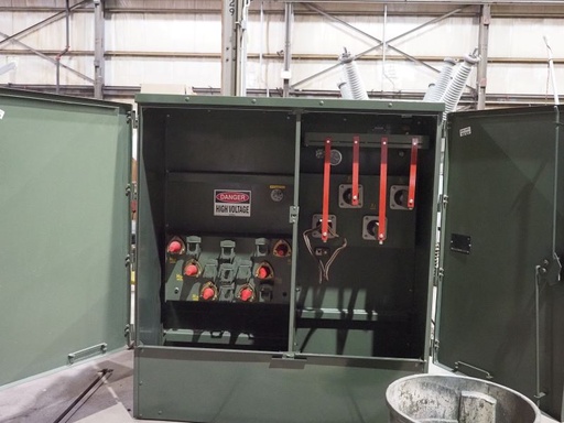 3000 KVA, Pri 13800D, 480Y/277, DF/LF HOWARD INDUSTRIES PADMOUNT TRANSFORMER