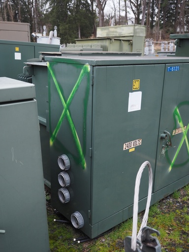 500 KVA, 2400D-208Y/120, LF/RF T & R PADMOUNT TRANSFORMER