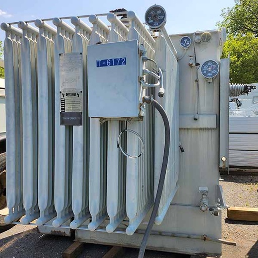 2850 KVA, Pri 34500 D, Sec 4160 Y, CUTLER HAMMER SUBSTATION TRANSFORMER