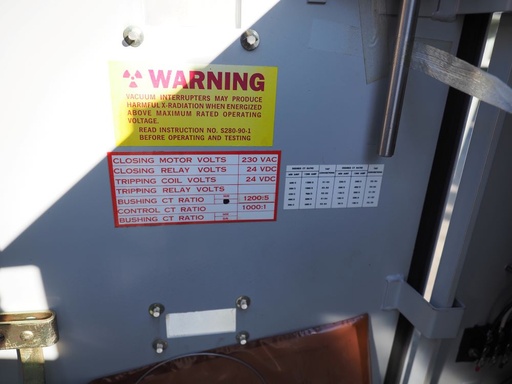 800 Amp, COOPER/KYLE, No. VSA-12, 15000 V., 1995, RECLOSER