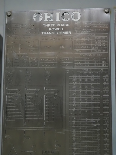 20/26.6/33 MVA, Pri 115000 D, Sec 13800 Y, HICO OLTC SUBSTATION TRANSFORMER