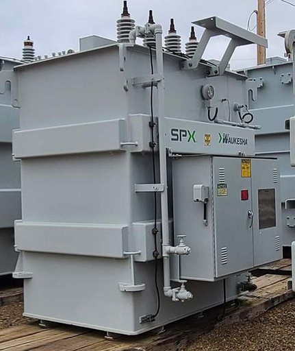 7500 KVA, Pri 115000 D, Sec 12470 GRDY, WAUKESHA SPX SUBSTATION TRANSFORMER