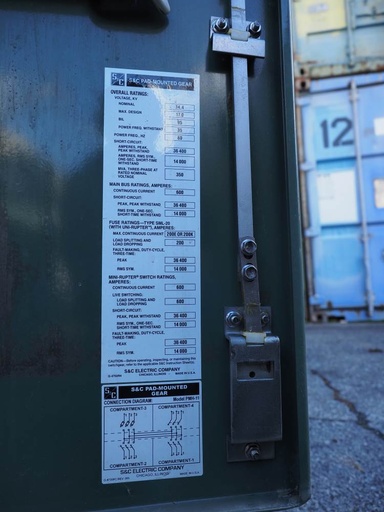 600 Amp, S&C, No. PMH-11, 15000V, 2021, FUSED PADMOUNT SWITCH