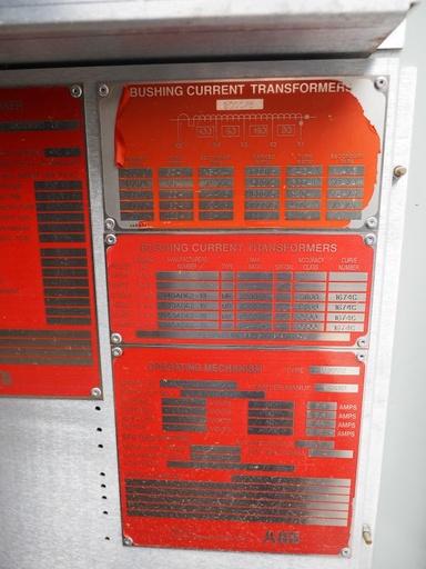 2000 Amp, ABB, 145 KV, 145PM40-20B, ABB SF6 POWER CIRCUIT BREAKER, 40 KAIC