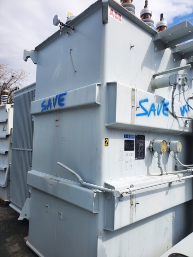 10000/14000 KVA, Pri 34500 D, Sec 138000 Y, 2007, ABB Substation Transformer