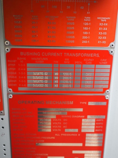 2000 Amp, ABB, No. 145 PMI 40-20, 145000 V., 1993, 40kA Short, HMB-1.5 Mech
