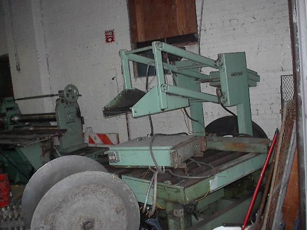 Braner-Signode, No. M-20SV, Banding line,6000# downlaver cap, semi-automatic,1970s