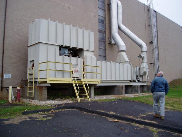 8000CFM, Thermal Oxidizer & Air Scrubber,Rated @ 99% efficient,Gas Burner Sys,1990