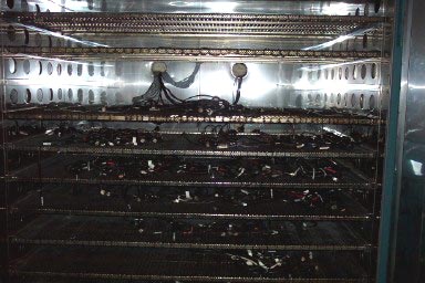 GLA,Straight thru cure,450F,8 Wx14 H Tunnel,26'OAL,Elect InfraRed,Recirc blwrs,air knives,'93