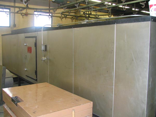 84 W. x 41 H. x 240 L.,,Gehnirch,In-line,Gas Convect,500F,recirc,for vert spdl line,1997