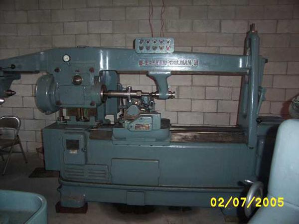 No. Barber-Colman,16-36,Type'A' 16 Dia x36 cc,6DP,change gears,screw type TS, 1951,(2)