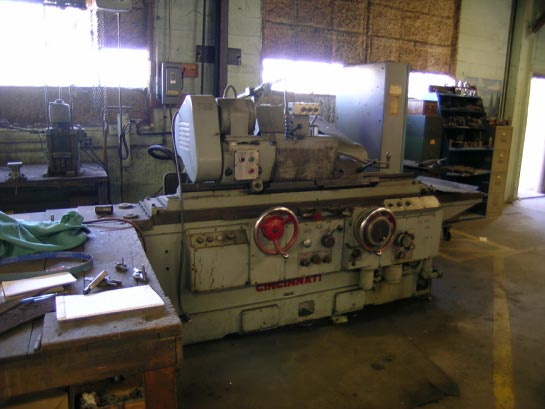 10 x 36 , Cincinnati, No. R-10X36, 30 Dia, 15HP Wheel, Auto infeed, Pick & Plunge, New 1964