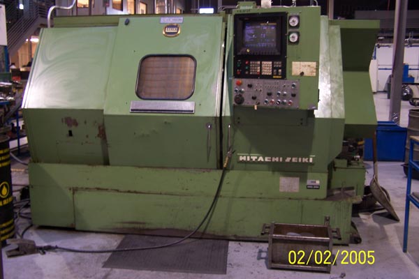 Hitachi, Hi-Tech,Fanuc 10T CNC,20 ,10 /20 ,10 Chk cap,24 Shft,2.5 Bar cap,3600RPM,25HP