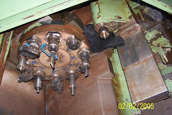 Hitachi, Hi-Tech,Fanuc 10T CNC,20 ,10 /20 ,10 Chk cap,24 Shft,2.5 Bar cap,3600RPM,25HP