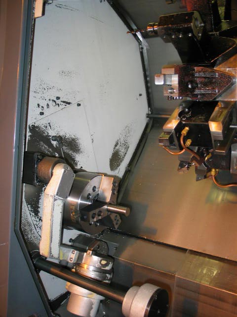 Mazak,Super-Quick T-20, Fusion 640T CNC, sub spdl,live tools,12 Dx21 cc,5k RPM,30HP,2001