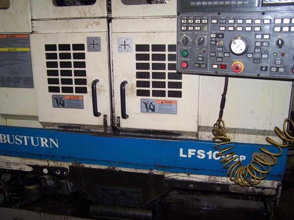 Hitachi-Seiki Hi-Tech Turn 20, Fanuc 10-TF, 8 Chk, 2 1/2 , 18 Dia swing x 10 Z, 3600 RPM, 15 HP, 1-3/4 Bar cap, Chip, A2-6 spindle taper - New 1986